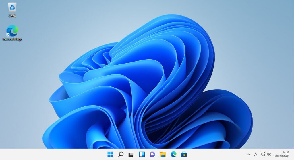 Windows 11のデスクトップ画面